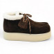 Женские ботинки Miu-Miu Chukka Platform Chocolate
