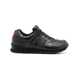 New Balance Мужские 574 Leather Black-red