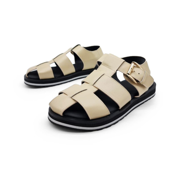 Мужские сандалии Dior Sandals Leather Beige