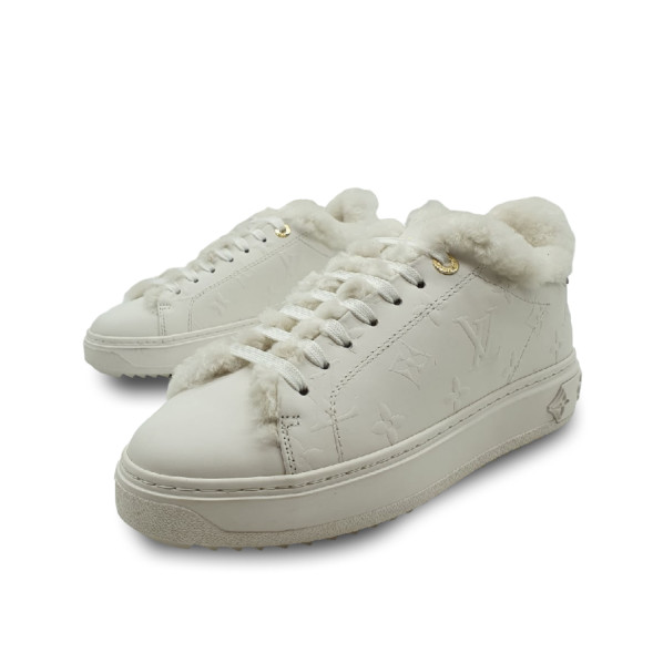 Женские зимние кроссовки Louis Vuitton Time Out White Winter