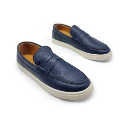 Brunello Cucinelli Navy Leather