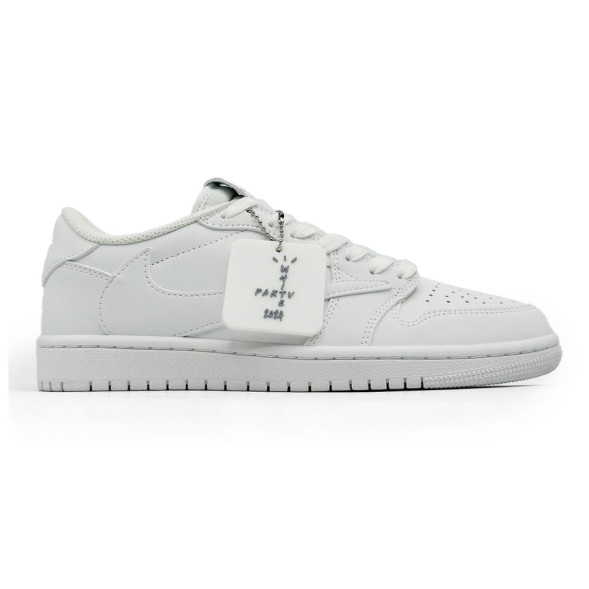 Мужские кроссовки Nike Air Jordan 1 low x Travis Scott White Party