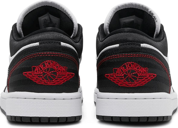 Женские кроссовки Nike Wmns Air Jordan 1 Low SE Utility 'White Black Red'