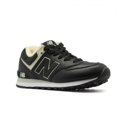 New Balance 574 Black Leather