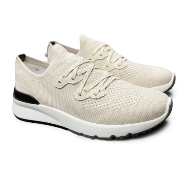 Мужские кроссовки Brunello Cucinelli Textile Run Beige