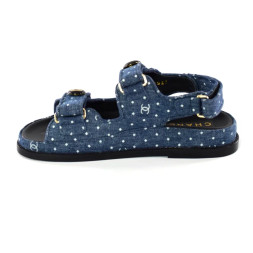 Chanel Sandals Jeans Blue