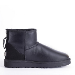 Mini Zip Metallic Black