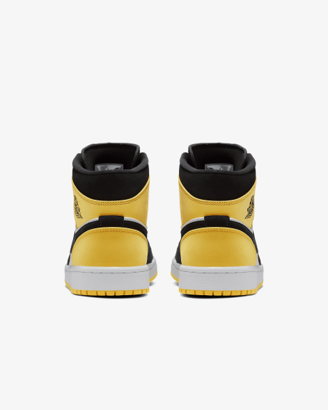 Унисекс кроссовки Nike Air Jordan 1 Mid Yellow Toe Black