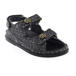 Chanel Sandals Jeans Black