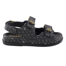 Chanel Sandals Jeans Black
