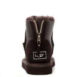 Mini Zip Metallic Chocolate