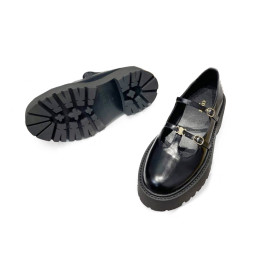Celine Loafers Leather Black