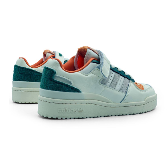 Женские кроссовки Adidas Forum Low Fleece White Orange