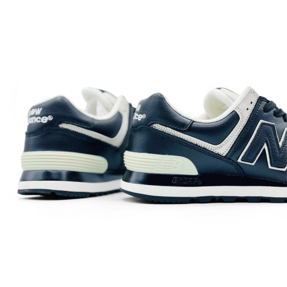 Унисекс кроссовки New Balance 574 Leather Black/White
