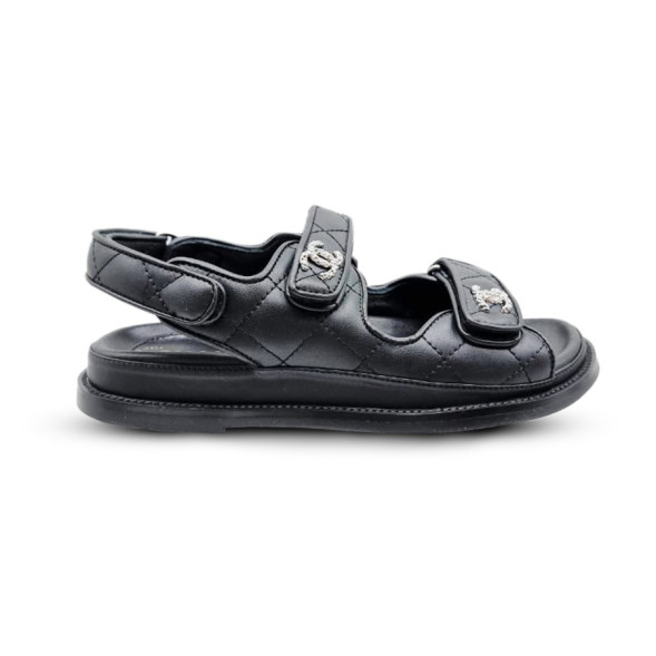Женские босоножки Chanel Sandals Leaher Black