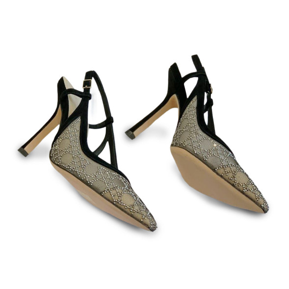 Женские туфли Dior Shoes Black/Beige