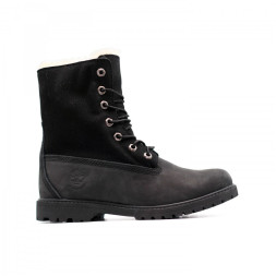 Женские ботинки с мехом Timberland Teddy Fleece Black