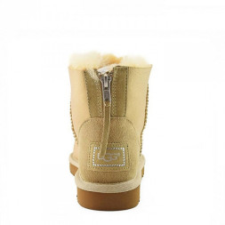 Mini Zip Metallic Soft Gold