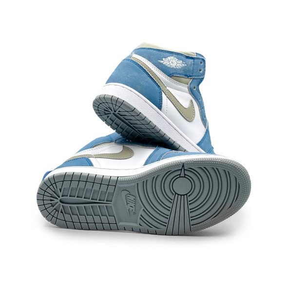 Унисекс кроссовки Nike Air Jordan 1 Retro High White/Blue