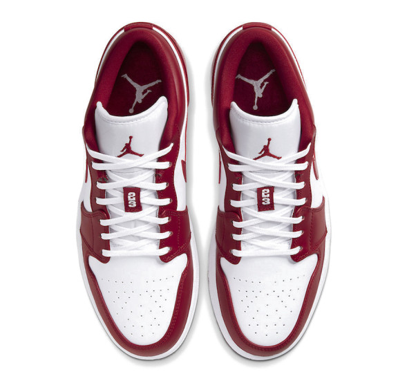 Унисекс кроссовки Nike Air Jordan 1 Low Gym Red White