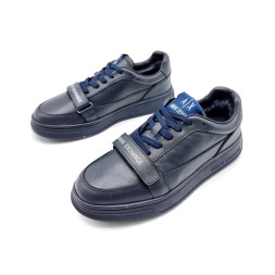 Armani Excahnge Winter Leather Navy