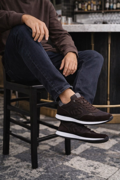 Мужские кроссовки Dolce&amp;Gabbana Suede Sneakers Brown