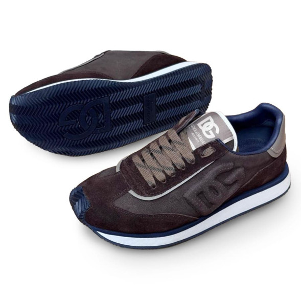 Мужские кроссовки Dolce&amp;Gabbana Suede Sneakers Brown
