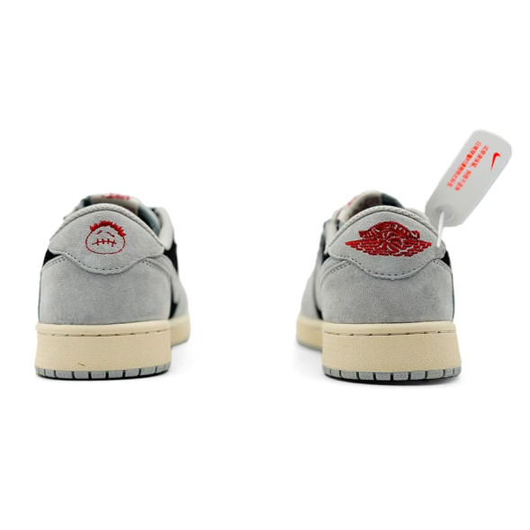 Мужские кроссовки Nike Air Jordan Low Travis Scott Man Light Grey