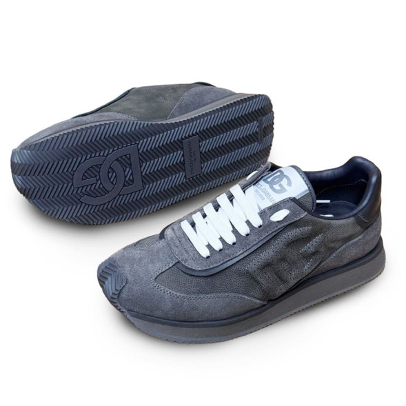 Мужские кроссовки Dolce&amp;Gabbana Suede Sneakers Grey