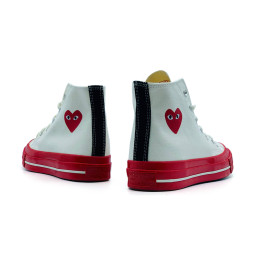 Converse X Comme Des Garcons Play White
