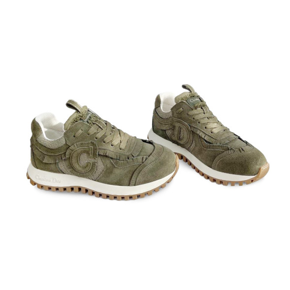 Женские кроссовки C'est Dior Suede Calfskin/Mesh Khaki