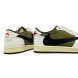 Мужские кроссовки Travis Scott x Air Jordan 1 Low Olive Black Swoosh