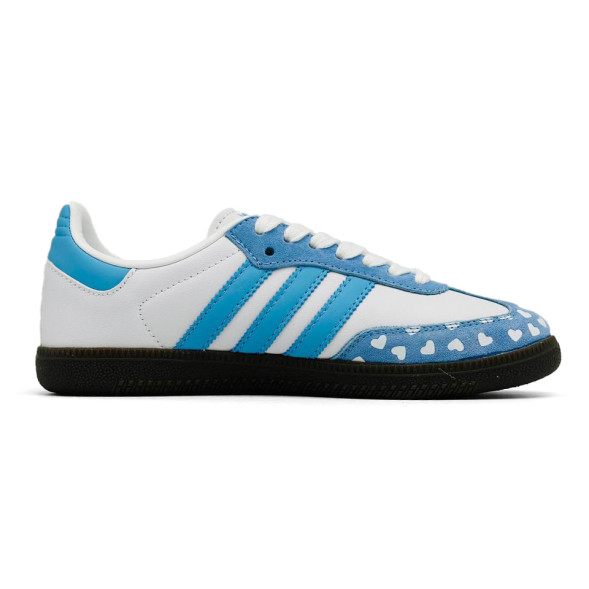 Женские кеды Comme des Garcons x Adidas Samba WMNS White/Blue