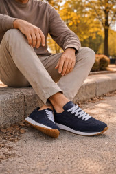 Dolce&Gabbana Suede Sneakers Navy