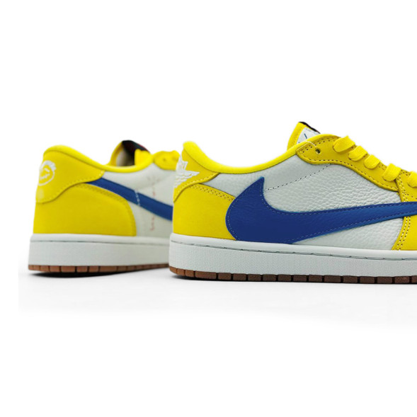Унисекс кроссовки Nike Travis Scott x Air Jordan 1 Yellow