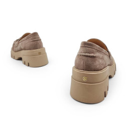 Brunello Cucinelli Loafers Suede Woman Beige