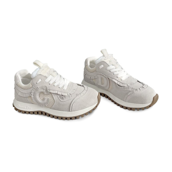 Женские кроссовки C'est Dior Suede Calfskin/Mesh White