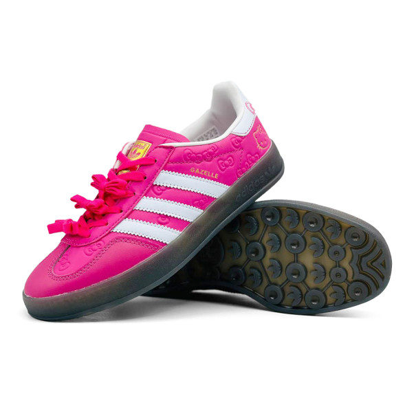 Женские кеды Hello Kitty x Adidas Gazelle Indoor Fuchsia