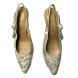 Женские туфли Dior Jadior Toile De Jouy White/Gold